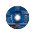 Pferd 4-1/2" x 1/4 Grinding Wheel, 7/8" A.H. - CERAMIC SGP STEELOX - Type 27 60055